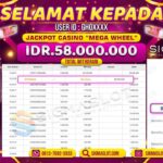 Jackpot Casino MEGA WHEEL – Cuan IDR 58.000.000 dari Satu Kali Putaran di SIGMASLOT.COM